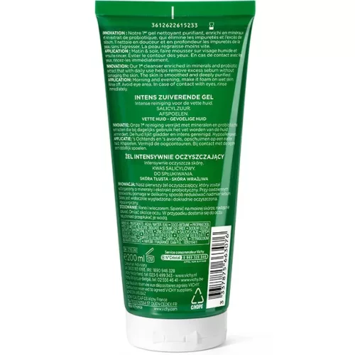 VICHY Normaderm Phytosolution Aknéra hajlamos bőrre intenzív tisztító gél (200 ml)