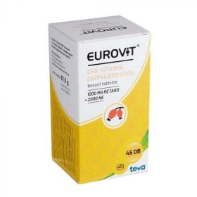   Eurovit C vitamin + D vitamin csipkebogyóval bevont tabletta (45 db)