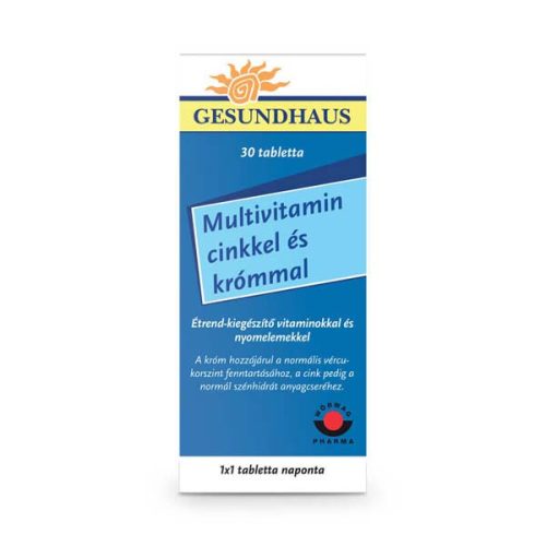 Gesundhaus Multivitamin cinkkel és krómmal (30 db)
