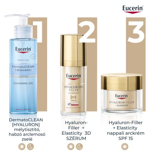 Eucerin Hyaluron-filler+Elasticity nappali krém SPF15 (50 ml)