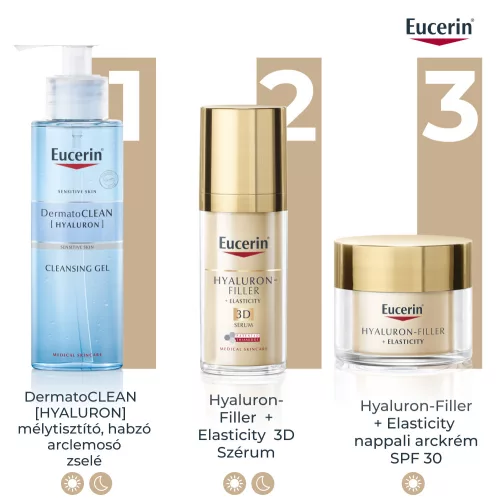 Eucerin Hyaluron-filler+Elasticity nappali krém SPF30 (50 ml)