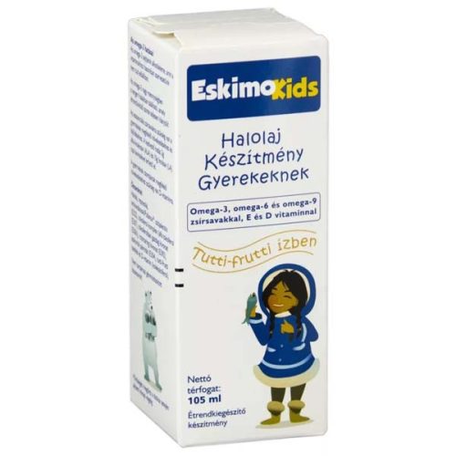 Eskimo-Kids halolaj tutti-frutti ízben (105 ml)