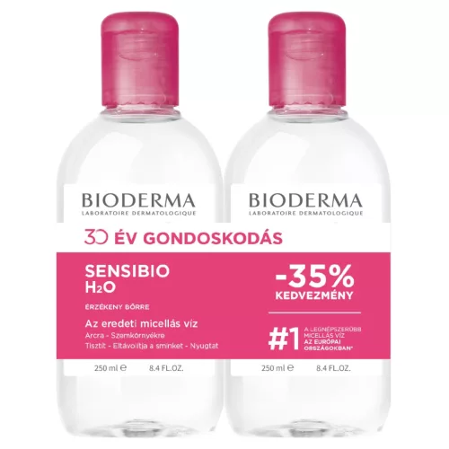 BIODERMA Sensibio micellás víz duopack (2 x 250 ml)