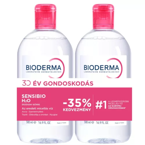 BIODERMA Sensibio micellás víz duopack (2 x 250 ml)