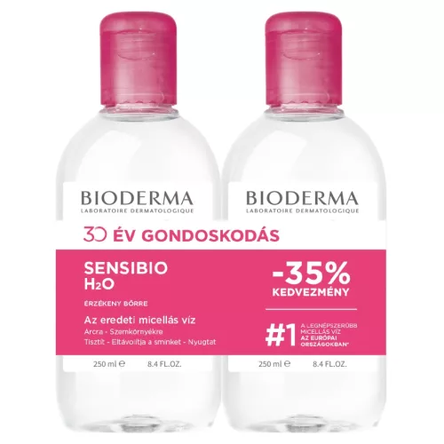 BIODERMA Sensibio micellás víz duopack (2 x 250 ml)