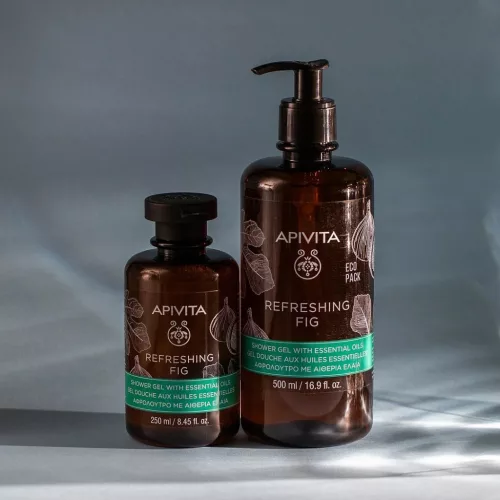 Apivita Refreshing Fig Tusfürdő frissítő fügével és illóolajokkal ECOPACK (500 ml)
