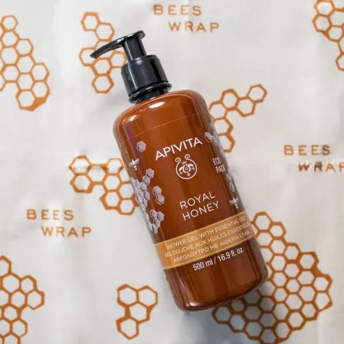 Apivita Royal Honey Tusfürdő száraz bőrre ECOPACK (500 ml)