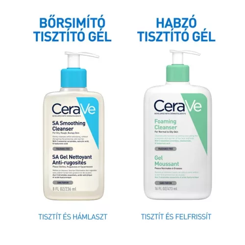 CeraVe SA Bőrsimító tisztító gél (236 ml)