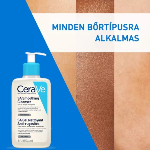 CeraVe SA Bőrsimító tisztító gél (236 ml)