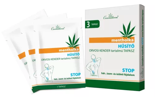 Cannaderm Mentholka hűsítő tapasz (3 db)