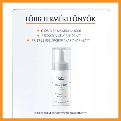 Eucerin Hyaluron-Filler Booster C-vitaminos ránctalanító arcápoló (8ml)
