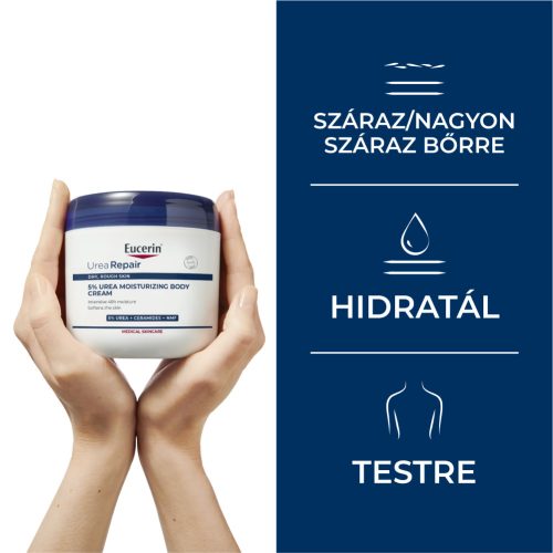 Eucerin Urea Repair 5% Urea tégelyes testápoló (450ml)