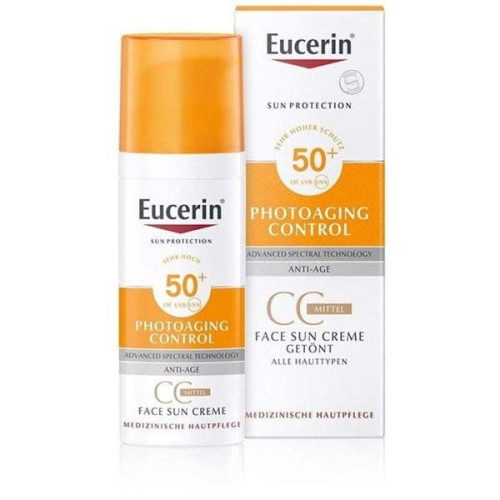 Eucerin Sun Photoaging Control Színezett napozó krém arcra medium spF50+