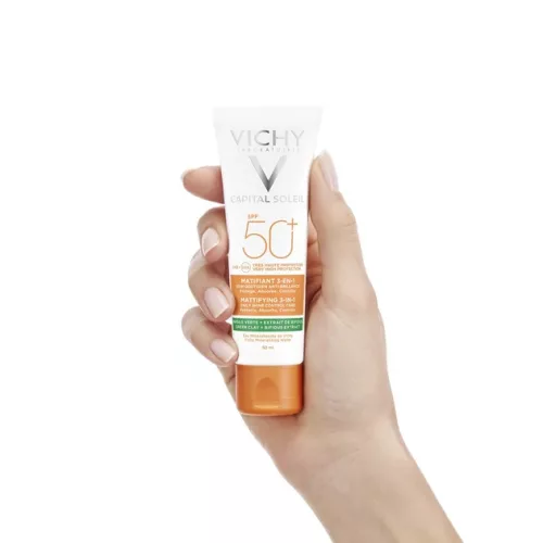 Vichy Capital Soleil Mattító 3in1 napvédő krém SPF50+ (50 ml)