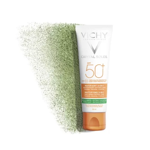 Vichy Capital Soleil Mattító 3in1 napvédő krém SPF50+ (50 ml)