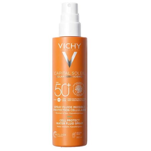 VICHY Capital Soleil bőrsejtvédő vizes fluid spray SPF50+ (200 ml)