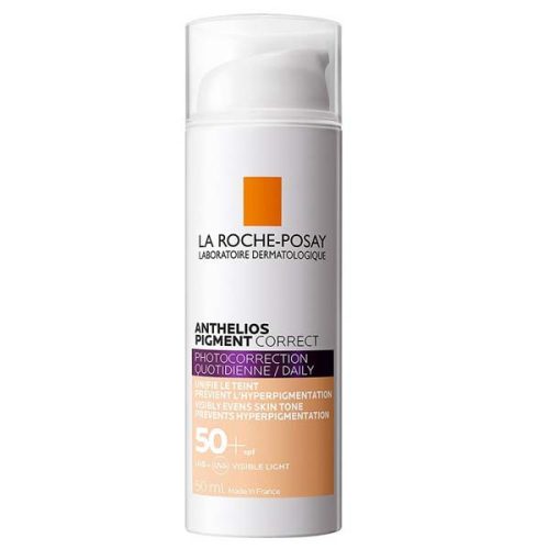 La Roche-Posay Anthelios Pigment Correct színezett nappali krém Light FF50+ (50 ml)