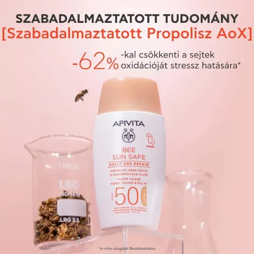Apivita BEE SUN SAFE Színezett arckrém ráncok és pigmentfoltok ellen SPF50 50ml