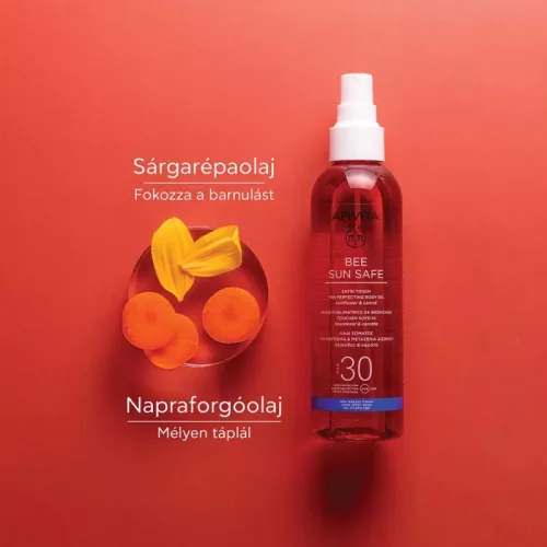 Apivita BEE SUN SAFE Barnulást segítő olaj spray SPF30 200 ml