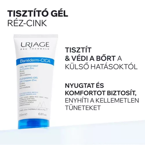 URIAGE BARIÉDERM CICA CU-ZN+ Mosakodógél (200 ml)