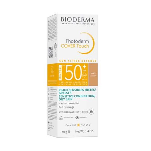 BIODERMA Photoderm COVER Touch MINERAL SPF50+ golden/arany (40 g)