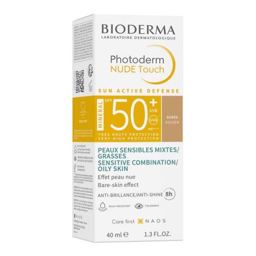 BIODERMA Photoderm NUDE Touch MINERAL SPF50+ arany (40ml)