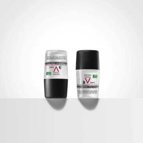 VICHY Homme Izzadságszabályozó golyós dezodor férfiaknak, foltmentes (50 ml)