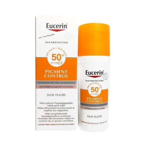 Eucerin Sun Pigment Control napozó fluid arcra SPF50 (50ml)