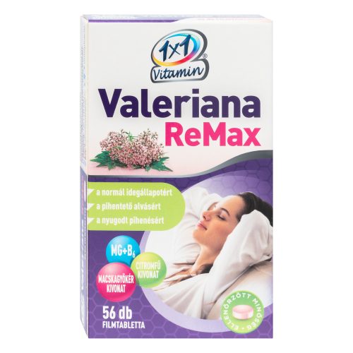 VitaPlus Valeriana ReMax étrend-kiegészítő filmtabletta (56db)