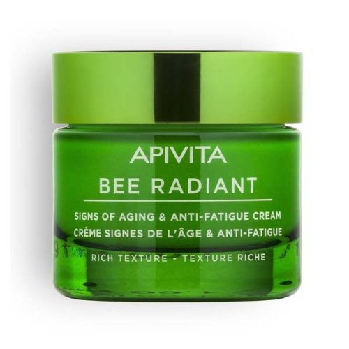 Apivita Bee radiant rich bőröregedés és fáradtság jelei elleni arckrém (50 ml)