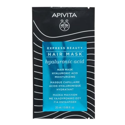 Apivita Express Beauty Hyaluronic Acid hidratáló hajmaszk (20 ml)