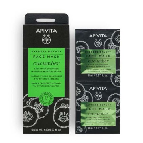 Apivita Express Beauty uborkás intenzíven hidratáló maszk (2x8ml)