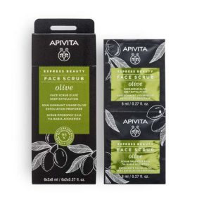   APIVITA Express mélyhámlasztó arcradír olívával (2x8ml)