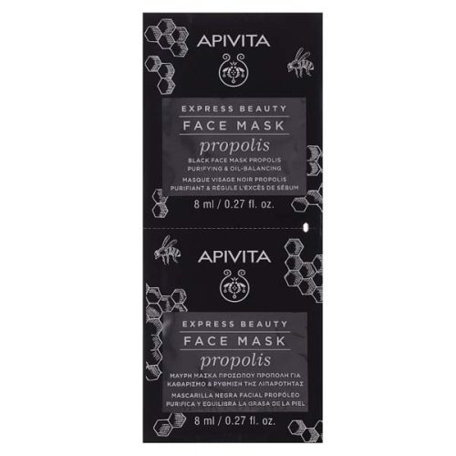 Apivita Express Beauty Propolis tisztító fekete maszk (2x8ml)