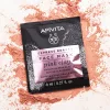 APIVITA Express tisztító arcmaszk Rózsaszín agyaggal (2x8 ml)