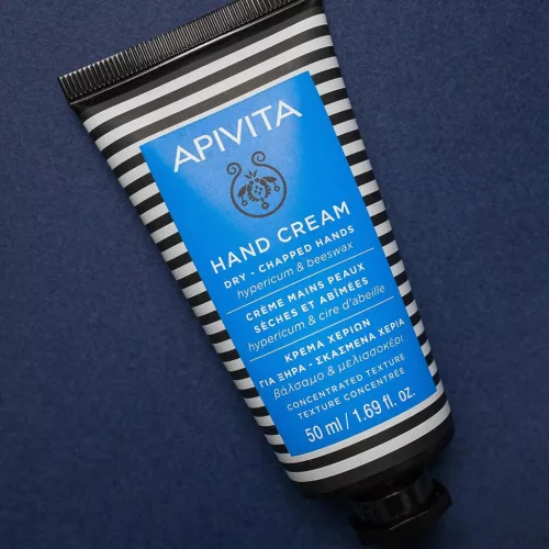 APIVITA Kézkrém Száraz / igénybe vett bőrre, orbáncfűvel és méhviaszzal (50 ml)