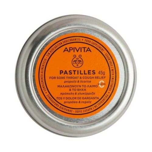 Apivita torokpasztilla édesgyökér-ánizs ízű (45 g)