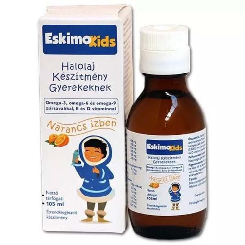 Eskimo-Kids halolaj narancs ízben (105 ml)