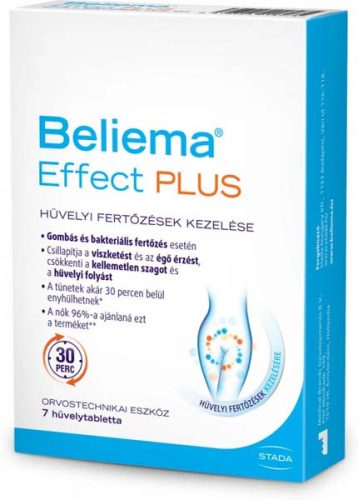 Beliema Effect Plus hüvelytabletta (7 db)
