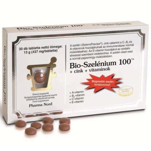 Bio-Szelénium 100+cink+vitaminok tabletta (30 db)