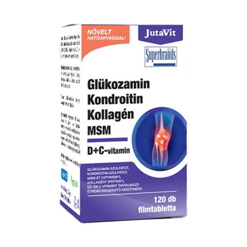 JutaVit Glükozamin Kondroitin Kollagén MSM D + C-vitamin filmtabletta (120db)