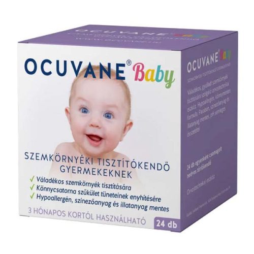 Ocuvane Baby szemkörnyéki tisztítókendő gyermekeknek (24 db)