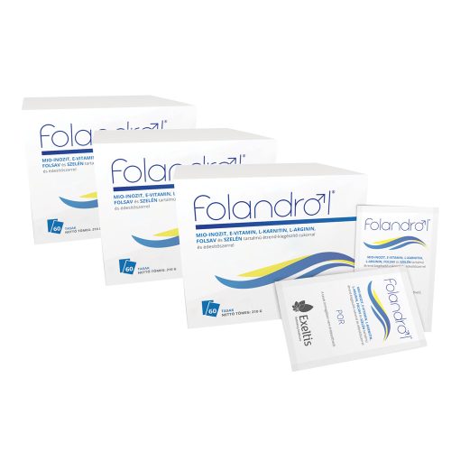Folandrol Mio-inozit, Folsav, Szelén Étrendkiegészítő csomag (3x60 db)
