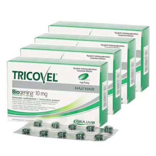 Tricovel Biogenina 10 mg hajhullás tabletta csomag (4x30db)