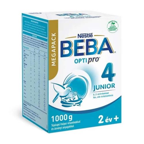 Beba Optipro Junior 4 tejalapú italpor 2 éves kortól (600 g)