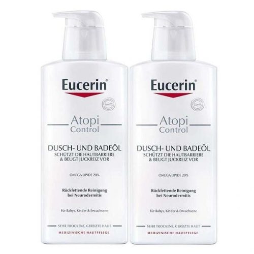 Eucerin AtopiControl Lipid-Olajtusfürdő csomag (2x400 ml)