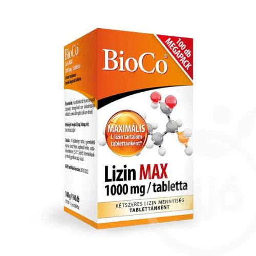BioCo Lizin Max 1000mg Megapack tabletta (100 db)