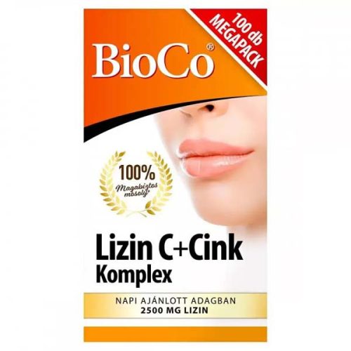 BioCo Lizin C+Cink Komplex tabletta Megapack (100 db)