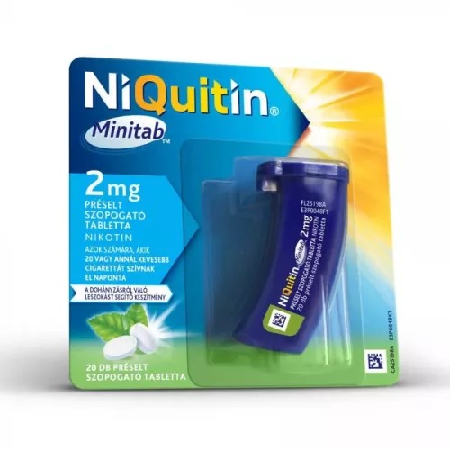 Niquitin Minitab 2 mg préselt szopogató tabletta (20 db)