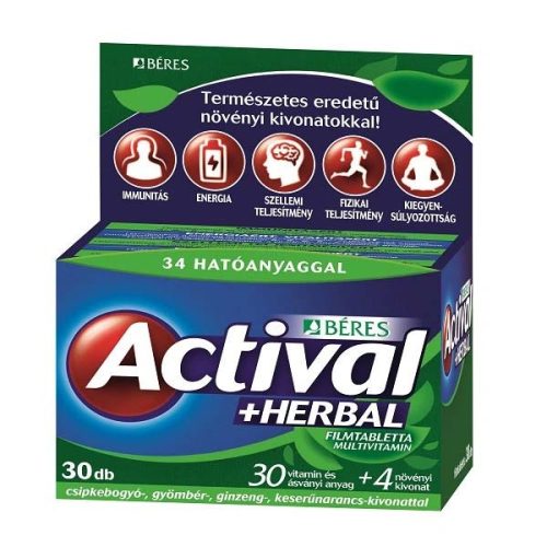 Béres Actival Herbal Filmtabletta (30 db)
